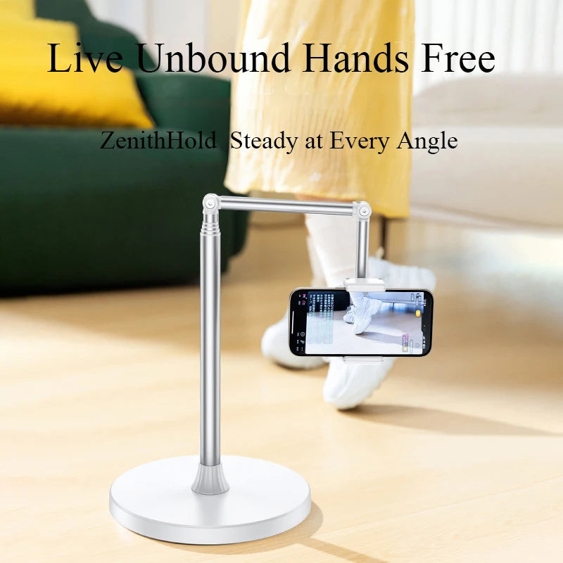 Tablet Floor Stand Floor Stand with Flexible Adjustable Height Stable Base Universal Holder Mount Compatible Kindle Devices