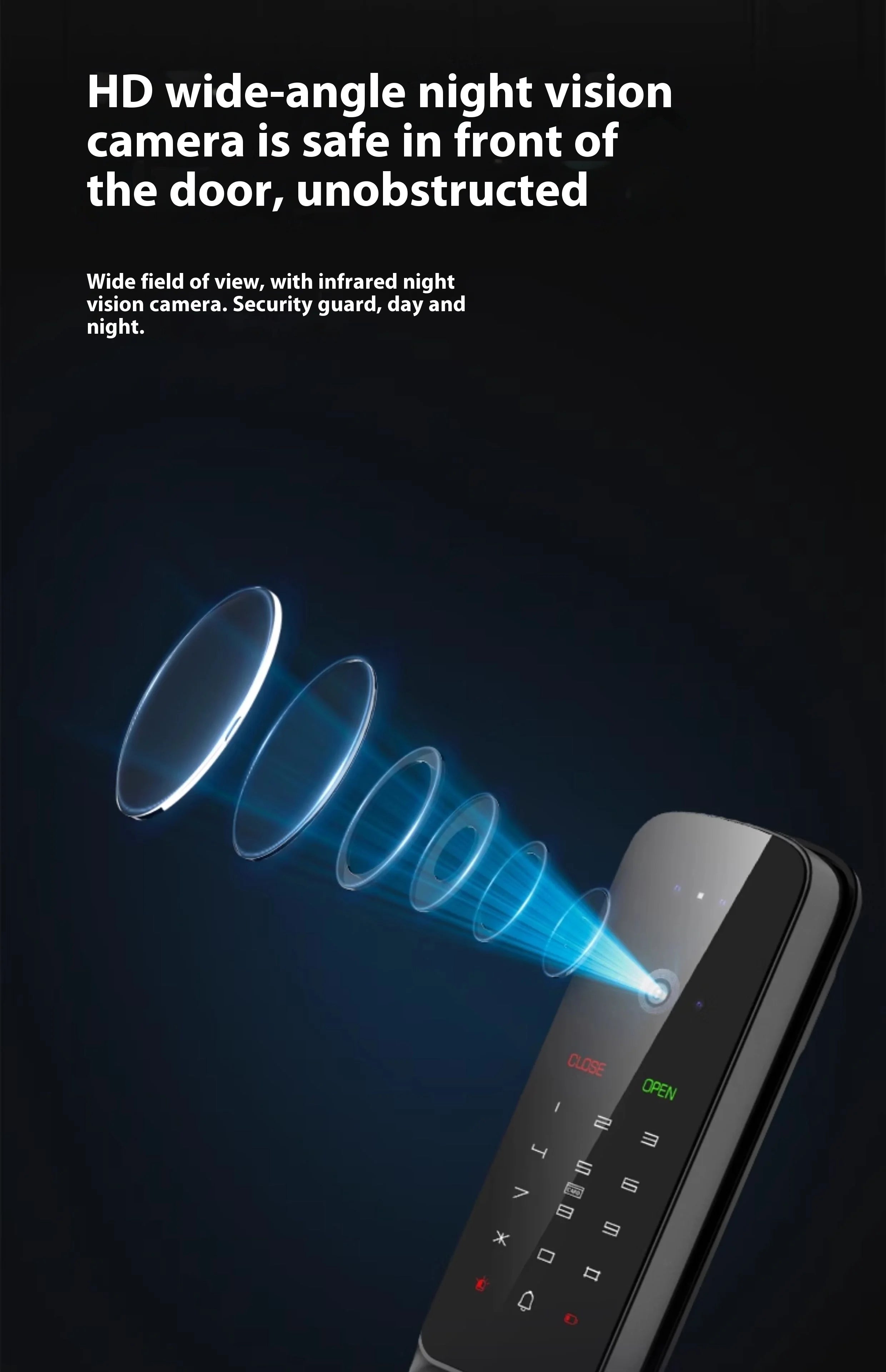 Bosch Fully Automatic Smart Lock EL400Vf Video Face Recognition Fingerprint & Password Door Key Access WiFi Cloud Home Security