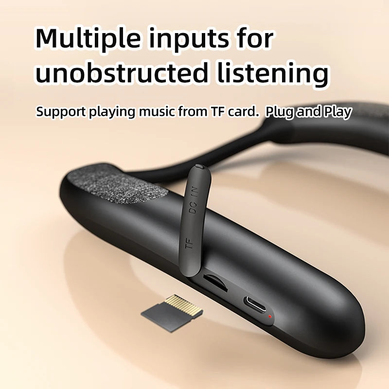 New Fashion Mini Portable Neckband  Wearable Bluetooth Speakers Bluetooth Sound Box Hi-Fi Bass Portable Wireless BT Speaker