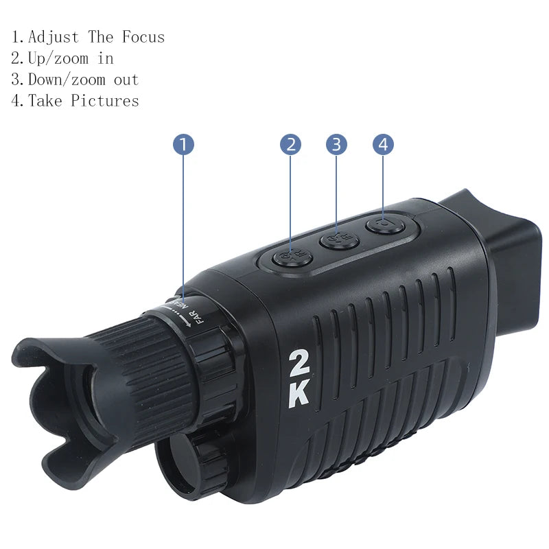 Hot R7 2.5K Digital Outdoor Attachment Shotkam Hunting Live Mini Cameras with Night Vision to Hunt for Investigation