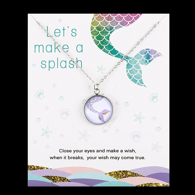 Summer Beach Ocean Jewelry Anchor Fish Shell Sand Dollar Shark Whale Starfish Seahorse Mermaid Wave Sea Turtle Collar Necklaces