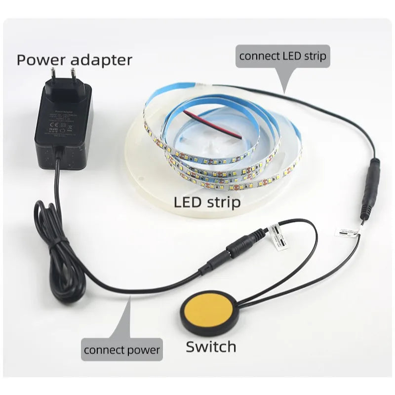 Can Penetrate 40mm Wooden Panel Sensor Switch LED Touch Sensor 12V 24V 60W Touch Switch, Suitable for Hidden Installation