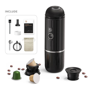 Factory Price Custom COFETO CP028 Portable Espresso Capsule Coffee Maker 15-20Bar Pressure USB Battery Powered Compatible