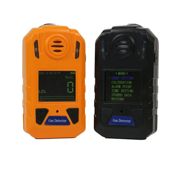 DUOTESI Portable Multi-Gas Detector Light/Sound/Vibration Alarm CE ATEX Certified Detects CO H2S O2 Combustible Gases <30s