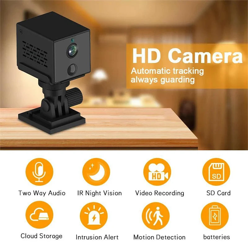 Wistino 3MP 4g SIM Card Mini Cameras Motion Detection Alarm Push Indoor Home Small Baby Monitor Camera