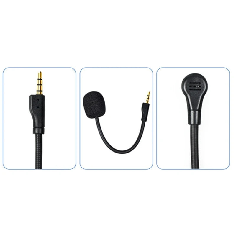 Replacement Gaming Mic Detachable Boom with Noise Cancelling and 4Pin Connector for Steelseries Arctis 1 Wired Headsets