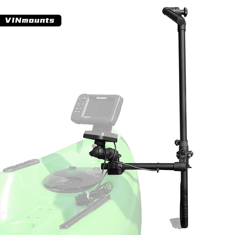 Transducer, Pole Mount Fish Finder Mount for Lowrance,Garmin,Humminbird