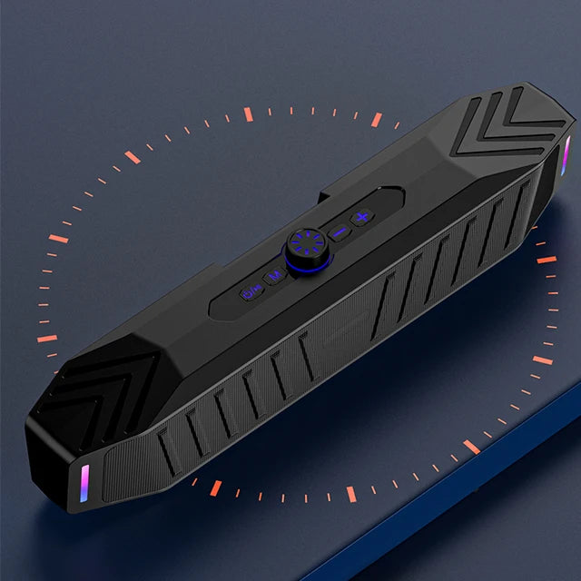 Most Popular in 2024 LED Light  Sound Bar 20W Power  Party Wireless Soundbar PC TV Blue Tooth Speaker