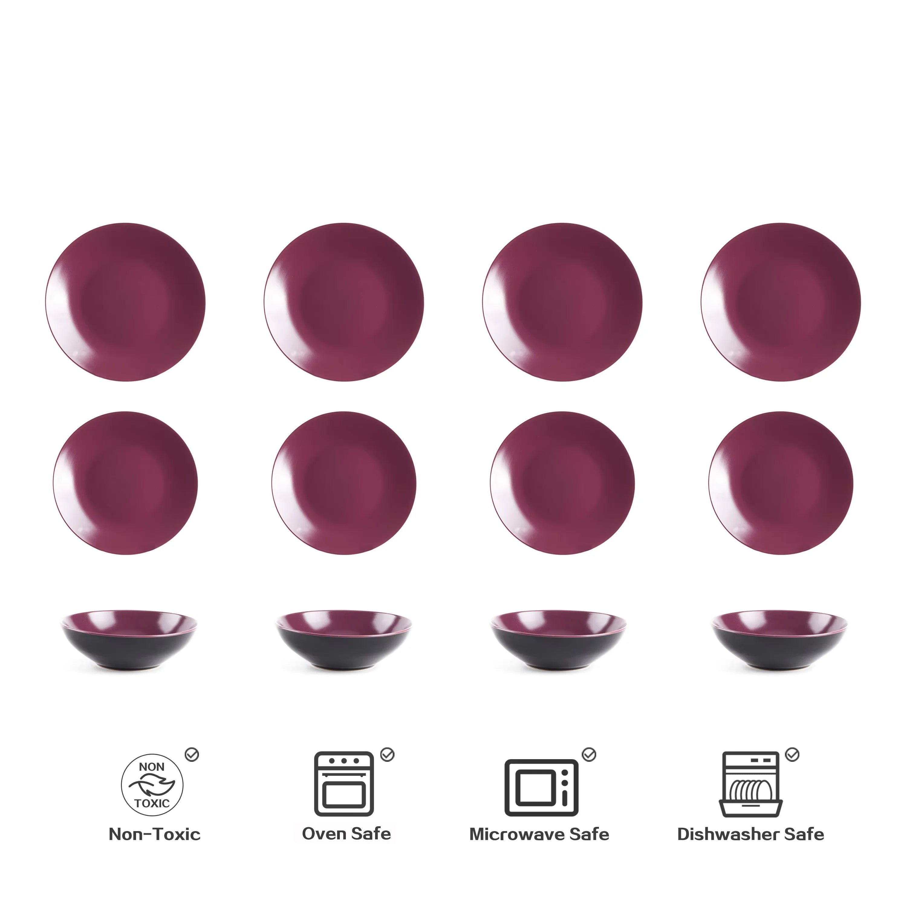 Unique Set  Microwave Safe Tableware with Reactive Glaze Featuring a Best Selling Kitchen Plate Collection and Promotional Mugs
