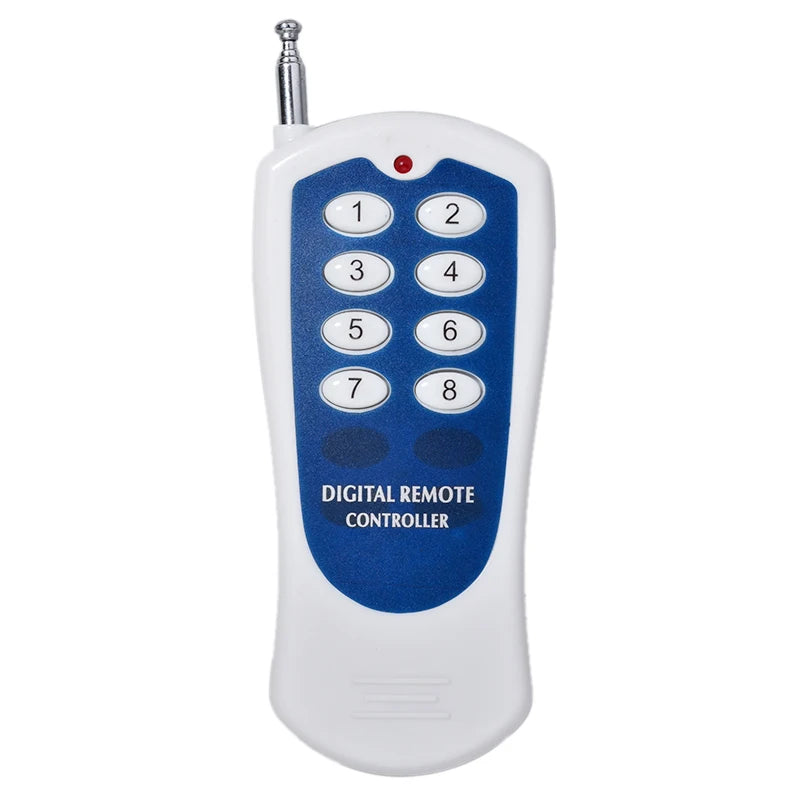 433MHz Wireless Remote Control with Learning Code 8-Keys for Home Automation 100m Range