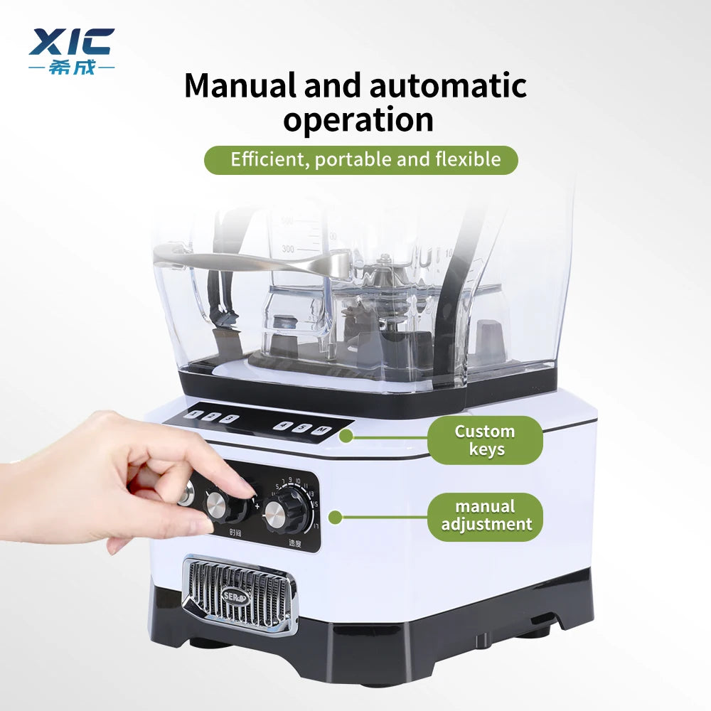 Best Selling High-Speed Desktop Electric Smoothie Machine Soundproof Cover Fruit Blender Ice Crusher Juice Mixer