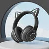 Cheap  BT 5.0 Audifonos Gamer Wireless Gaming Headsets Cat Ear Cute Headphones for Girls Auriculares Bluetooth Earphones
