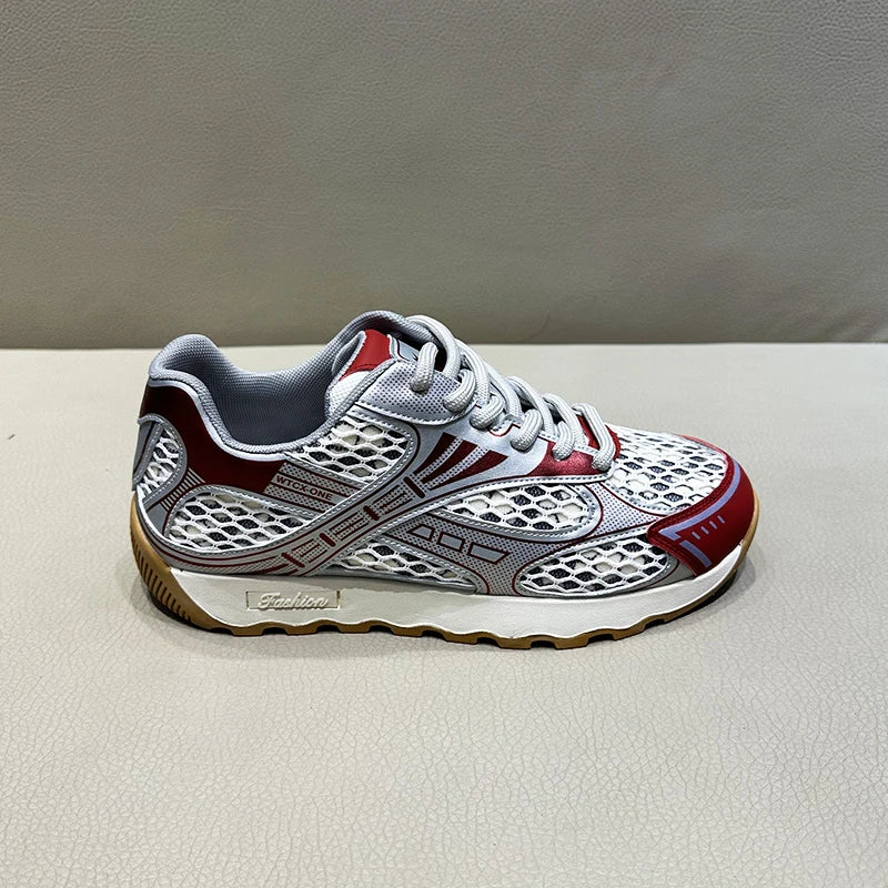 Trendy Men's Casual Shoes for Spring Breathable and Soft Soled with Lace-Up Closure Personalized Design