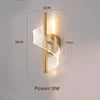 Minimalist Modern Bedside Lamp Creative Bedroom Living Room Nordic Led Ultra Bright Aisle Background Wall Light