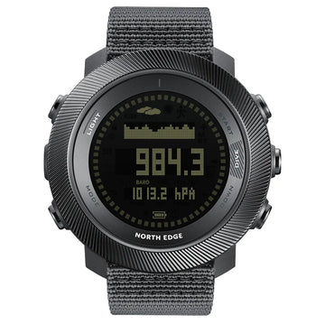 NORTH EDGE APACHE-D New Free Diving Outdoor Sports Watch for Men 10ATM Waterproof Nylon Altimeter Barometer Compass Alarm Clock
