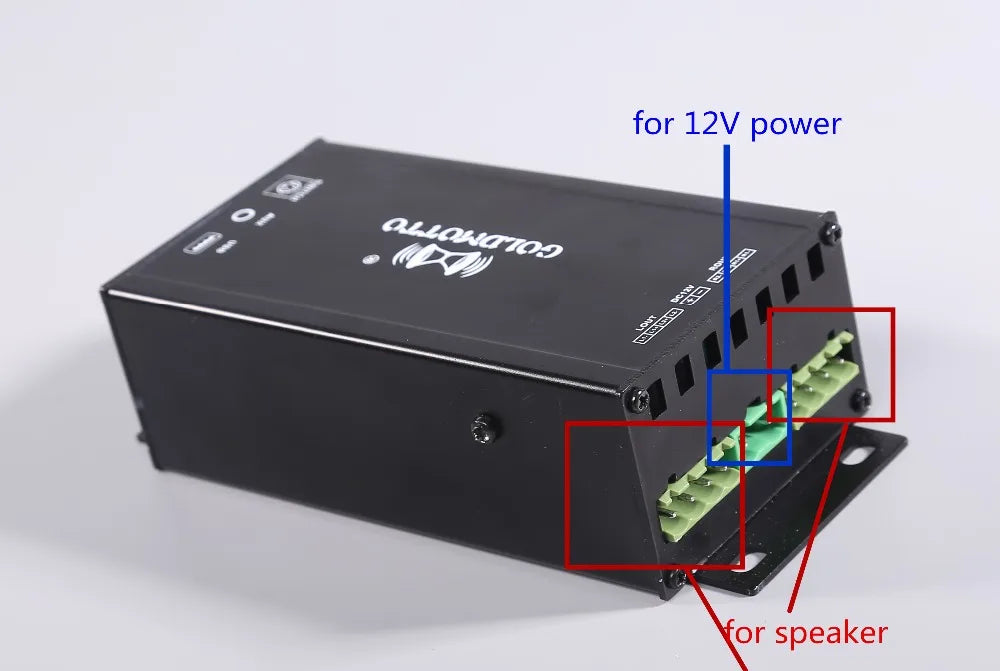 12V  Audio Amplifier  Motorcycle  Radio Speakers MP3 Player Bluetooth-Compatible For  ATV UTV Scooter FM USB Music Sound System