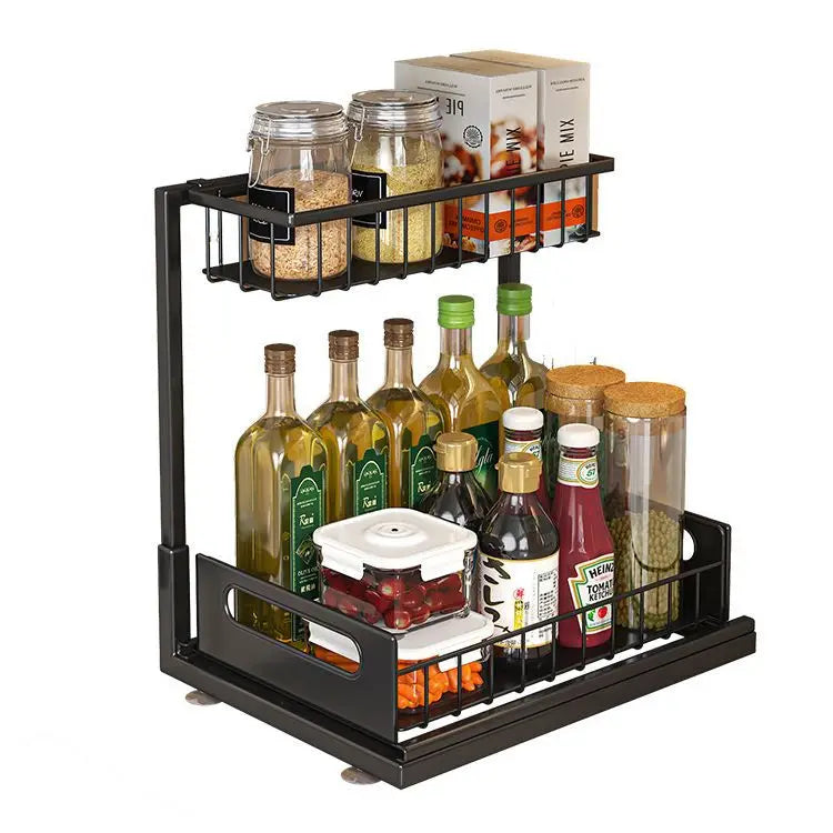 Caddy Garage Bathroom Drawer Organizer Utensils Small Cabinet Basket Stand Kitchen Container Under Sink Organizers and Storage