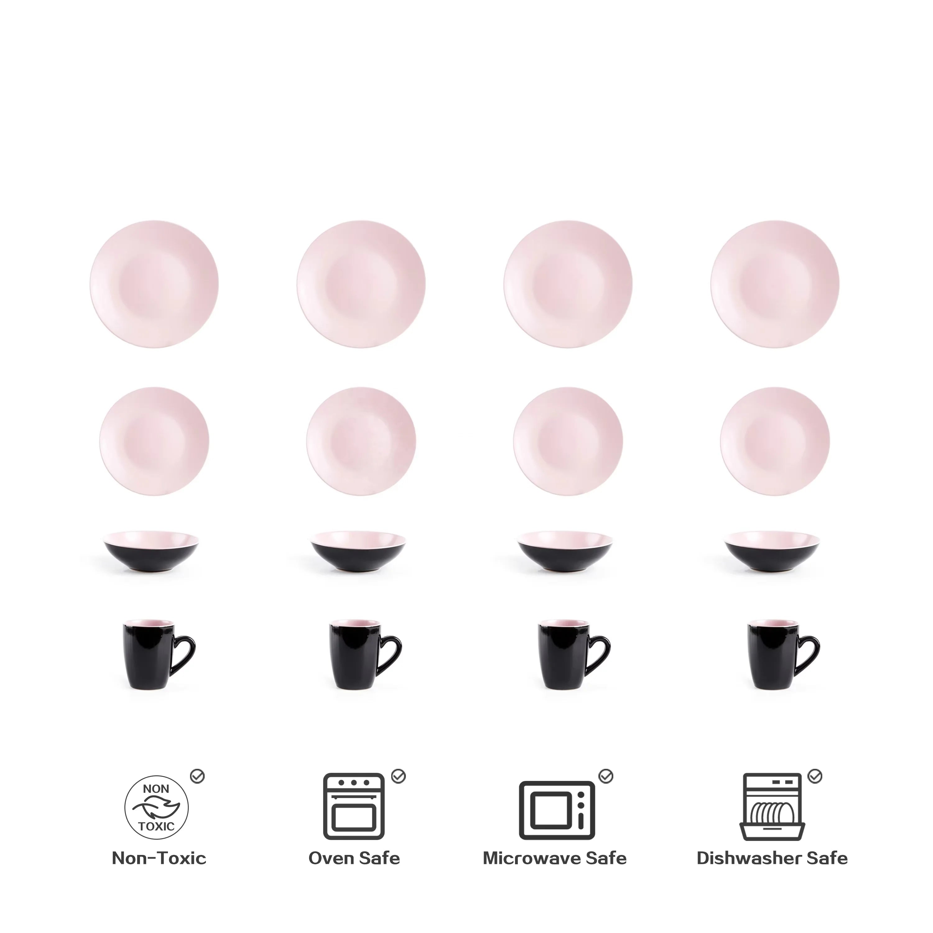 September Promotion Kitchen Plate Sets Coffee Cup Sets Elegant and High End Microwave Safety Tableware Sets