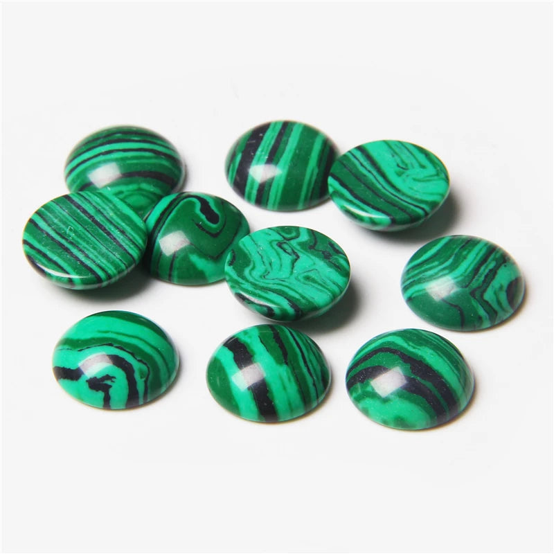 4/6/8/10/12/14mm Natural Stone Cabochon Round Semi-precious Cameo Fit DIY Ring Earring Bracelet Jewelry Making Finding 10pcs/lot