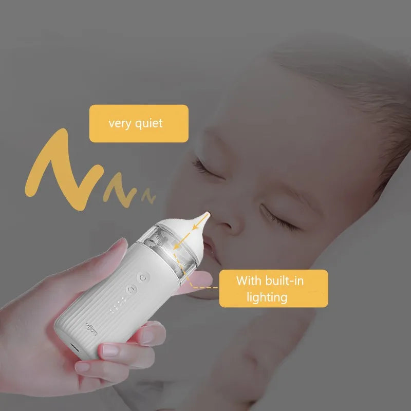 Baby Electric Nasal Aspirator Household Nose Suction Device Food Grade Silicone for Ear and Nose Care Infant Nose Ear Gadget