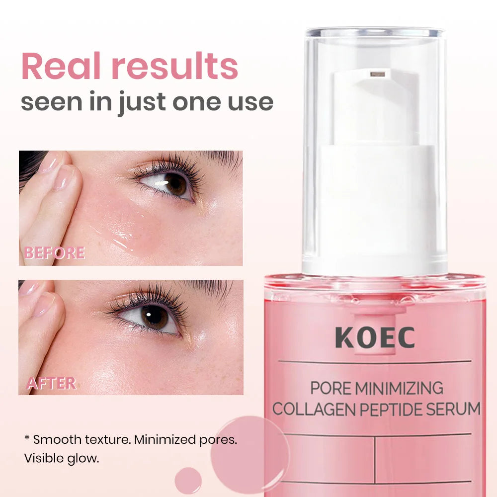 KOEC Minimizing Collagen Peptide Serum Ampoule Collagen Serum for Face Hydrating  Anti-aging Skin Care Private Label OEM