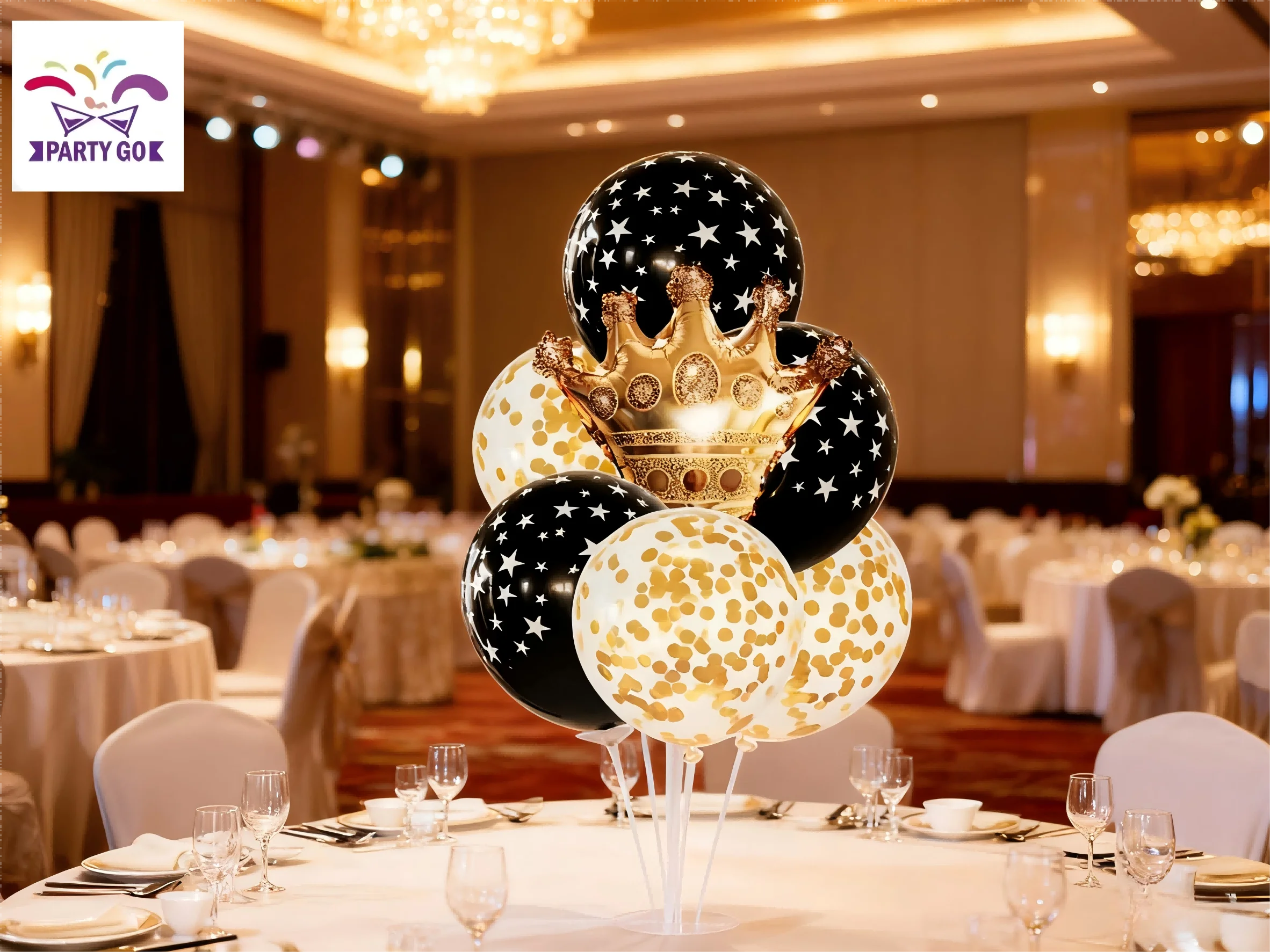 12 Sets of Balloon Stands for Table Float Without Helium Tank Balloon Decorations for Birthday Party Wedding Festival Xmas