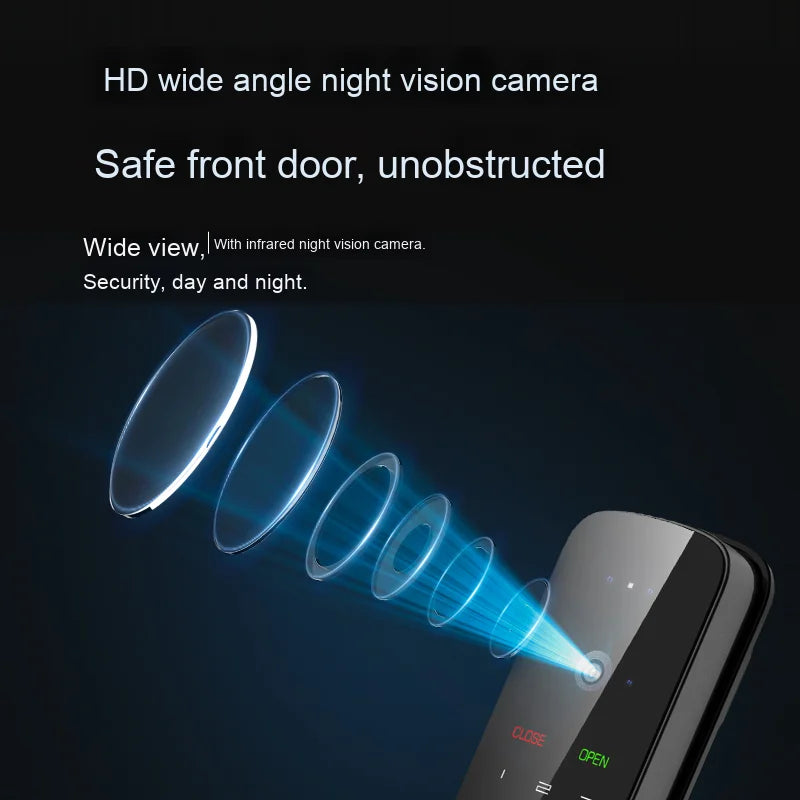 Bosch Fully Automatic Smart Lock EL400Vf Video Face Recognition Fingerprint & Password Door Key Access WiFi Cloud Home Security