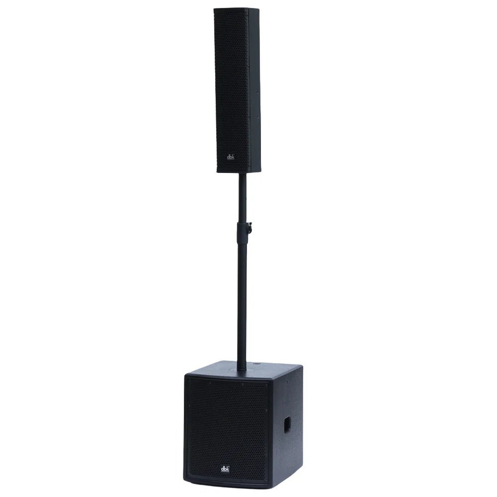 Professional Audio DJ Column Speaker Set System 15 Inch Active Subwoofer Column Speaker System DSP Amplifier
