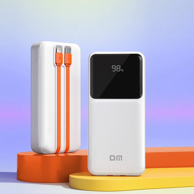 DM 2 USB Output Smart High Capacity 20000mAh Power Bank Compatible with Smart Devices PB020Xs