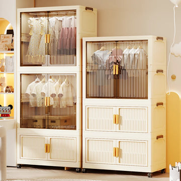 55-85CM Multifunctional Wardrobe Thickened And Movable Cabinet Suitable For Organizing In Children'S And Babies' Bedrooms
