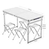 Modern Portable Stainless Steel and Aluminum Folding Table for Outdoor Activities Like Beach Hiking Camping