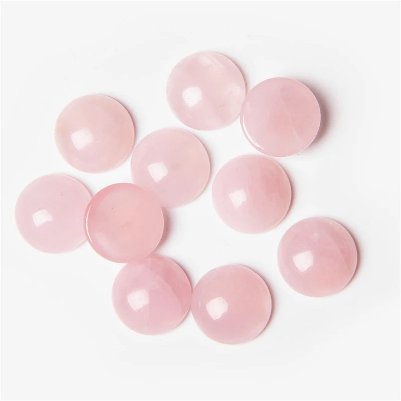 4/6/8/10/12/14mm Natural Stone Cabochon Round Semi-precious Cameo Fit DIY Ring Earring Bracelet Jewelry Making Finding 10pcs/lot