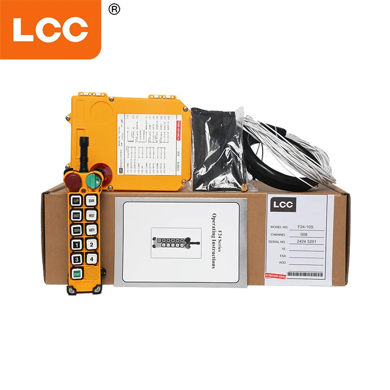 LCC F24-10S Electric Mini Winch Crane Radio Wireless Remote Control Switch
