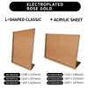 Practical Metal Desktop Menu Display Poster Board Business Card Stand for Store Office Table Decoration Accessory