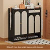 Modern Tall Standing Shoe Rack for Dormitories Apartments Space-Saving Multi-Layer Shoe Cabinet Dustproof Feature for Entryway
