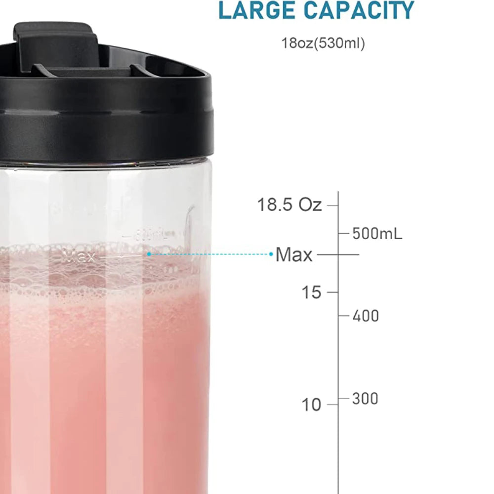 Ligkevan Fresh Fruit Smoothies Electric Mixer USB Rechargeable Cup Personal Bottle Mini Blenders Juice Portable Juicer Blender
