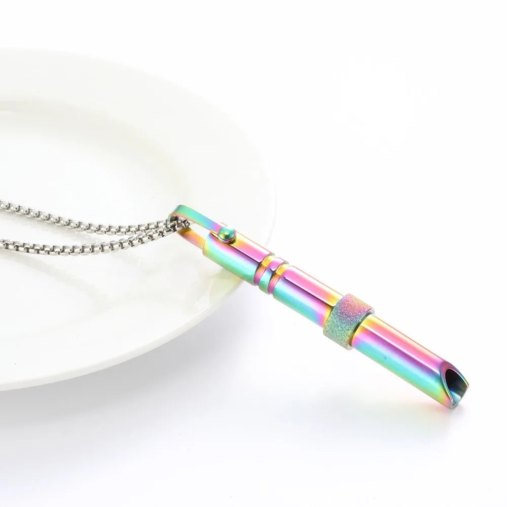 Anti-Anxiety Jewelry Breathing Necklace for Breathwork Anxiety Breathing Tool Stress Relief Anxiety Necklace for Women Men Baby