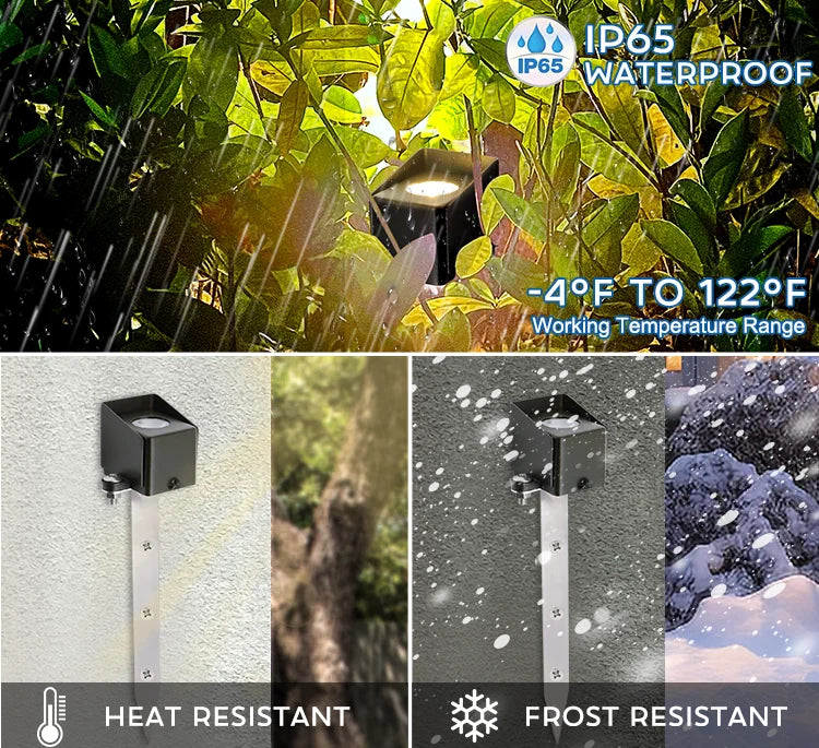 USA Warehouse LT9102P Low Voltage 9-17V AC/DC 3W 240lm Mini Beam Integrated Led Garden Stake Light for Stair Stone Wall Rock
