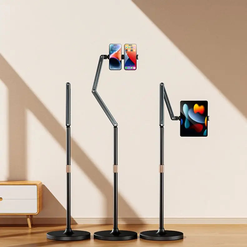 360-Degree Adjustable Universal Desk Holder Mechanical Phone Tablet Stand with Height Adjustable Metal Compatible All Devices