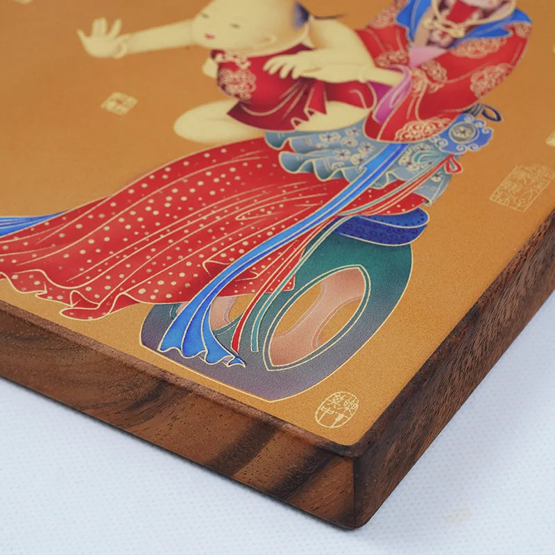 Brass Handmade Metal Arts Interior Decoration Photo Frame Decoration New Chinese Style Auspicious Living Room Showpiece