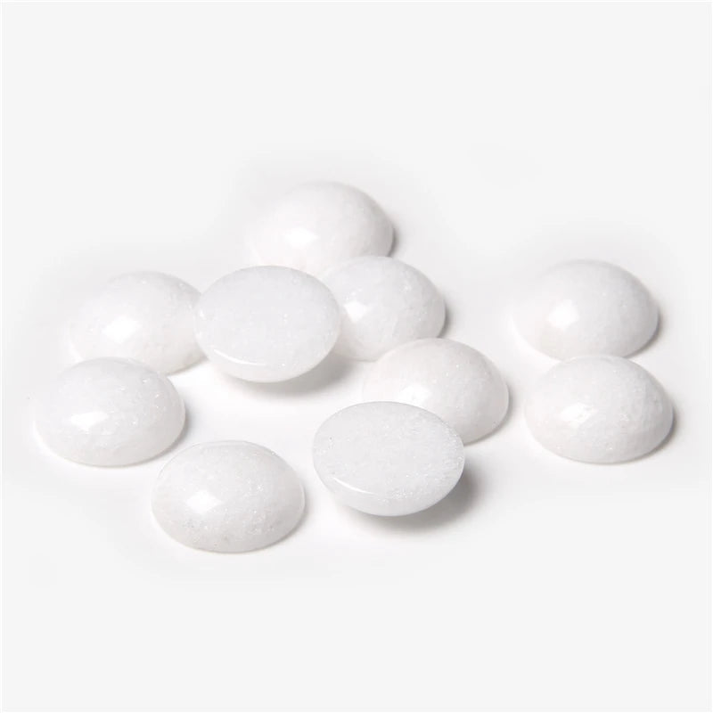 4/6/8/10/12/14mm Natural Stone Cabochon Round Semi-precious Cameo Fit DIY Ring Earring Bracelet Jewelry Making Finding 10pcs/lot