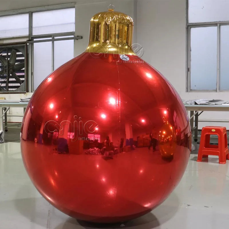 Christmas Decorative Items Inflatable Christmas Ornaments Customizable Big Christmas Hanging Balls