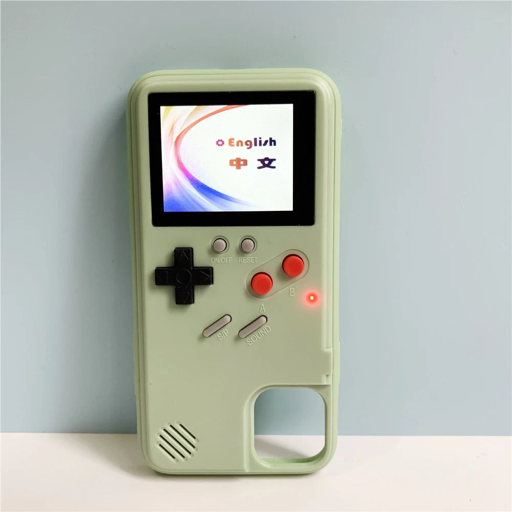 2021 Color Screen Handheld 36 Classic Game Console Phone Case Video Retro Game Player Phone Case