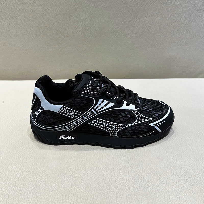 Trendy Men's Casual Shoes for Spring Breathable and Soft Soled with Lace-Up Closure Personalized Design