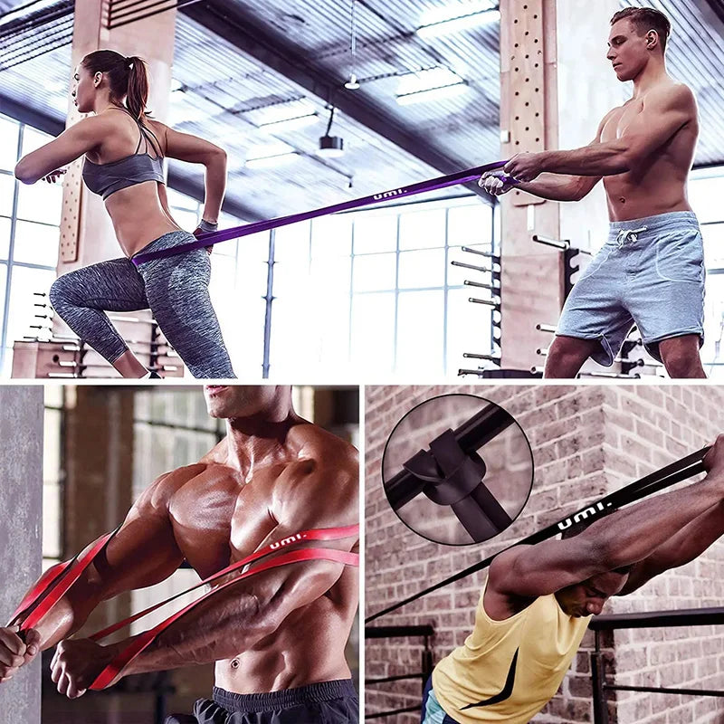 Amyup Set of 5 Resistance Exercise Bands Pull-up Assistance Bands for Stretch Fitness & Power Lift Free Weights