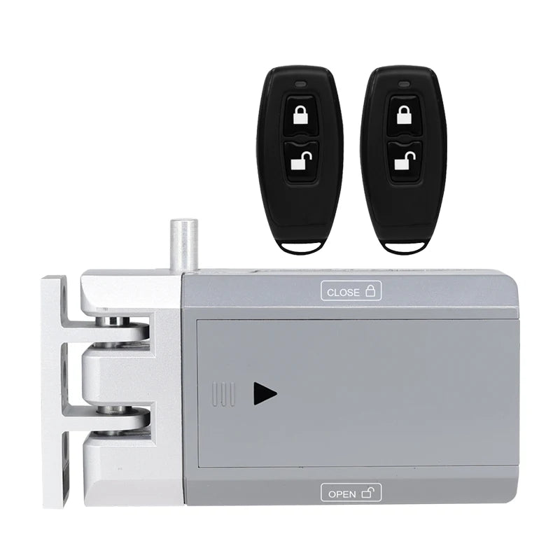 Home/Office Use Invisible Door Lock with Two Transmitter Controls