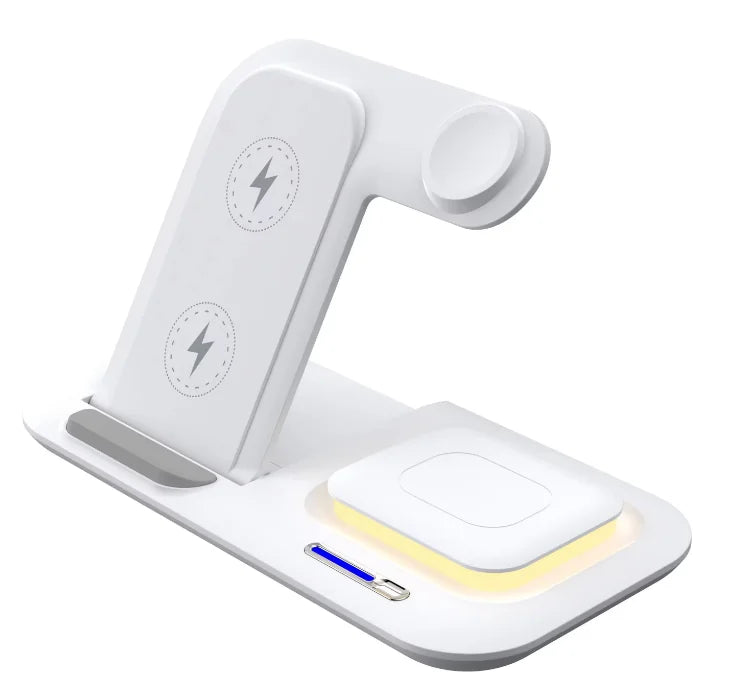 2025  Multifunction  Foldable Wireless Charger  15W 3 in 1  Fast Portable  Charging Station for Mobile Phone/earphone/watch