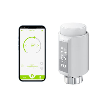 GIRIER TRV Tuya Smart ZigBee Temperature Controller Radiator Valve Thermostatic Thermostat With Hd LED Screen
