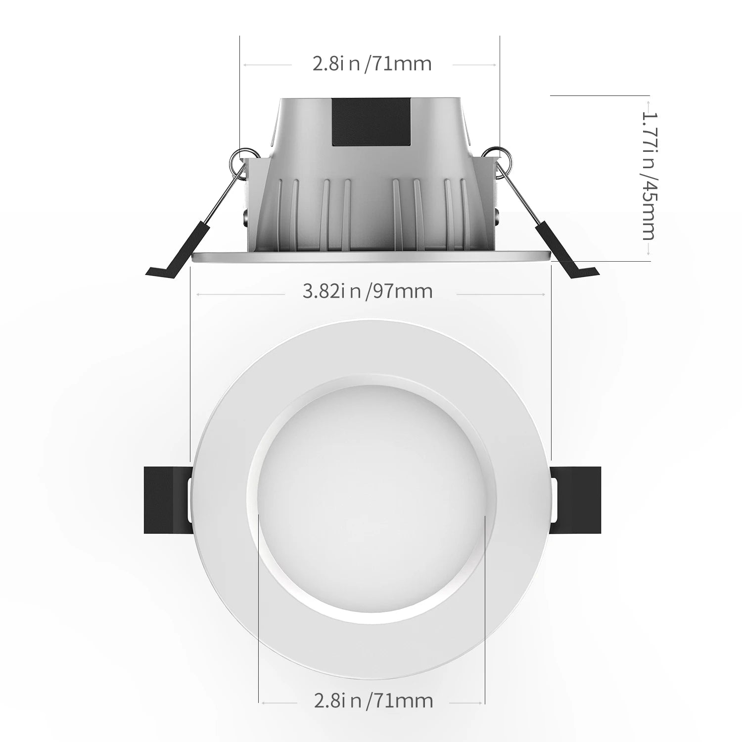 High Quality Smart LED Downlight Energy-Saving Industrial Design Remote Control Switch Surface Mounted for Bathroom-IP20 Rated