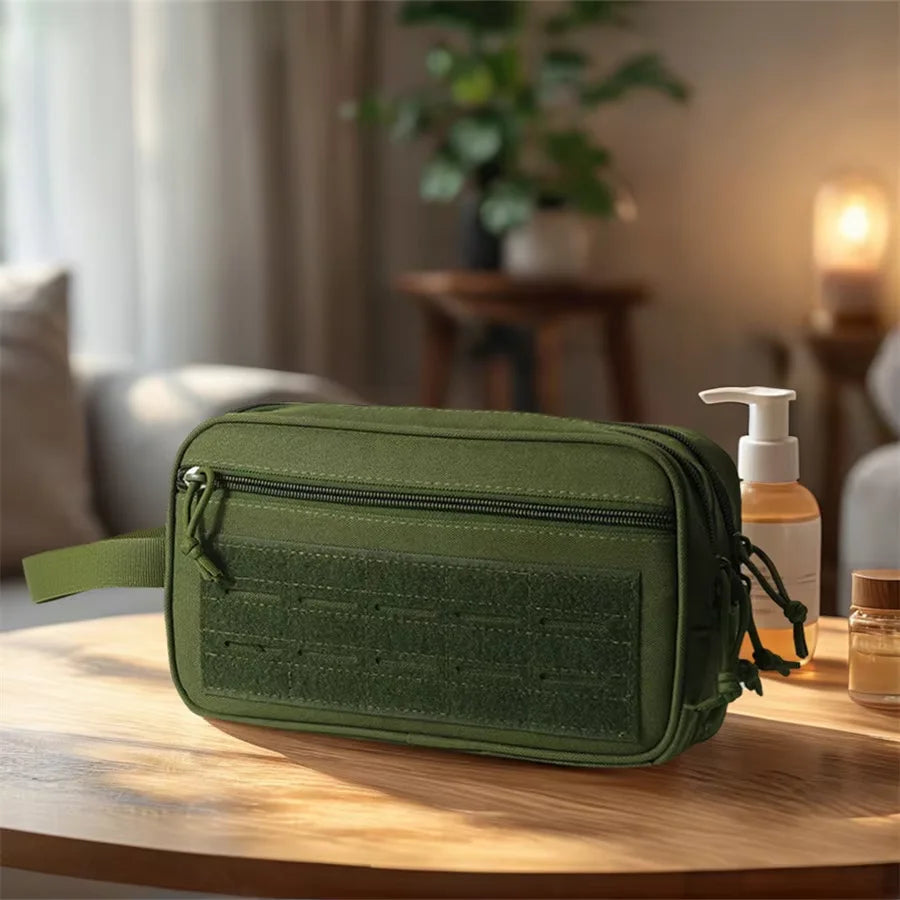 Outdoor Sport 600D Nylon Admin Waist Pouch Laser Tactical Molle Gadget Organizer Zipper EDC Utility Personal Defense Equipment